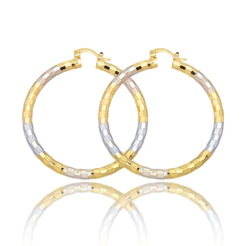 Simple Gold Alloy Earrings for Women