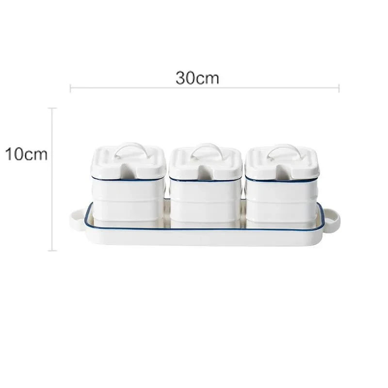 Seasoning Jar Set Nordic Ceramic Household Salt Shaker