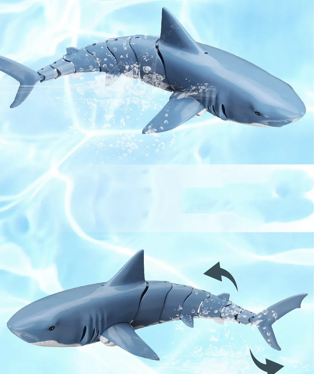 Remote Control Shark 2.4G Remote Control Fish Children's Toys Summer Water Toys
