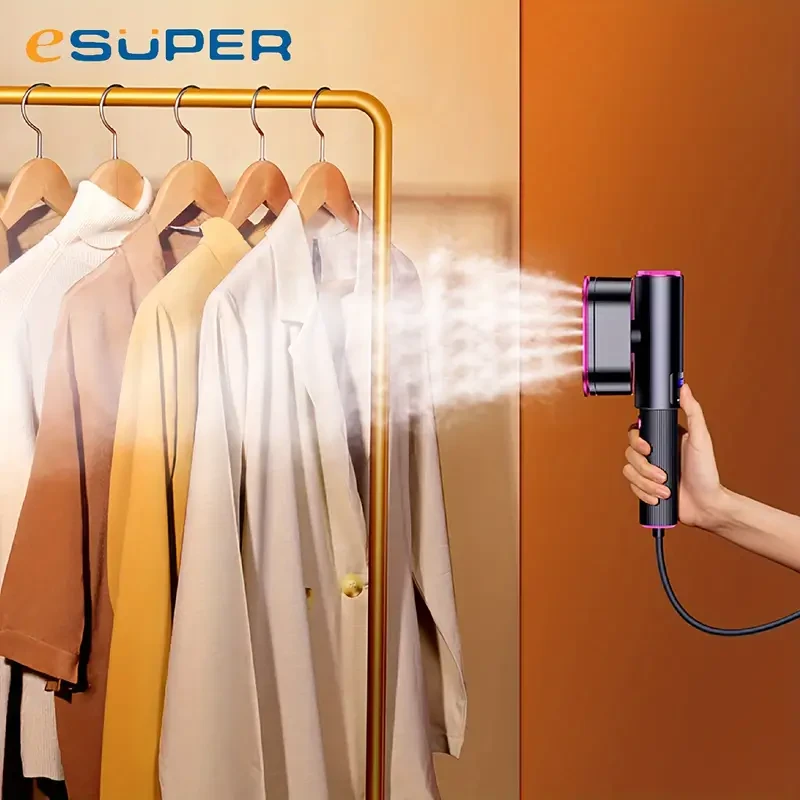 ESUPER 2-in-1 Handheld Garment Steamer with LED Display