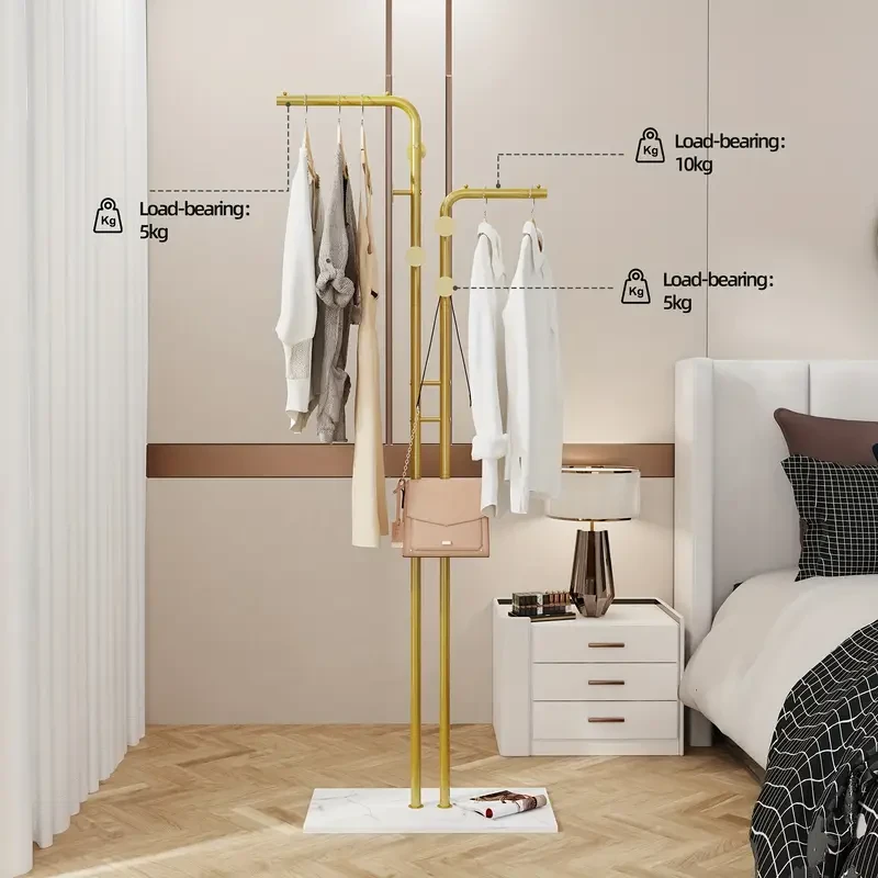 Gold Metal Clothes Rack