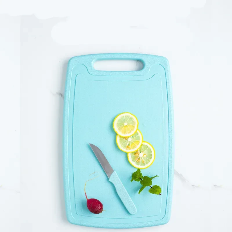 Kitchen Knife Cutting Board Fruit Knife Three-piece Plastic Set