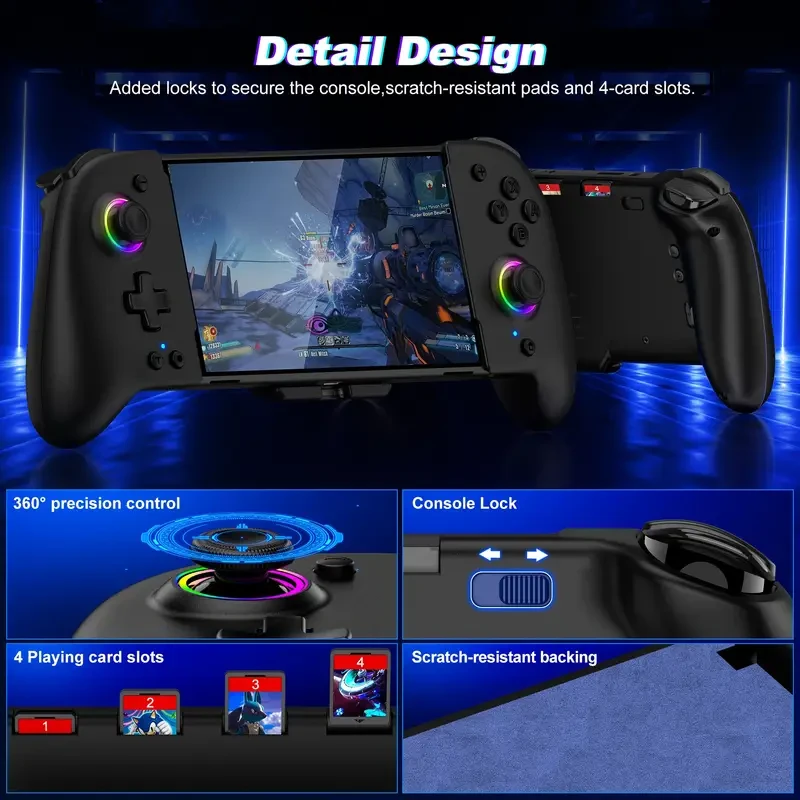 Gammeefy Ergonomic Wireless Switch Controller