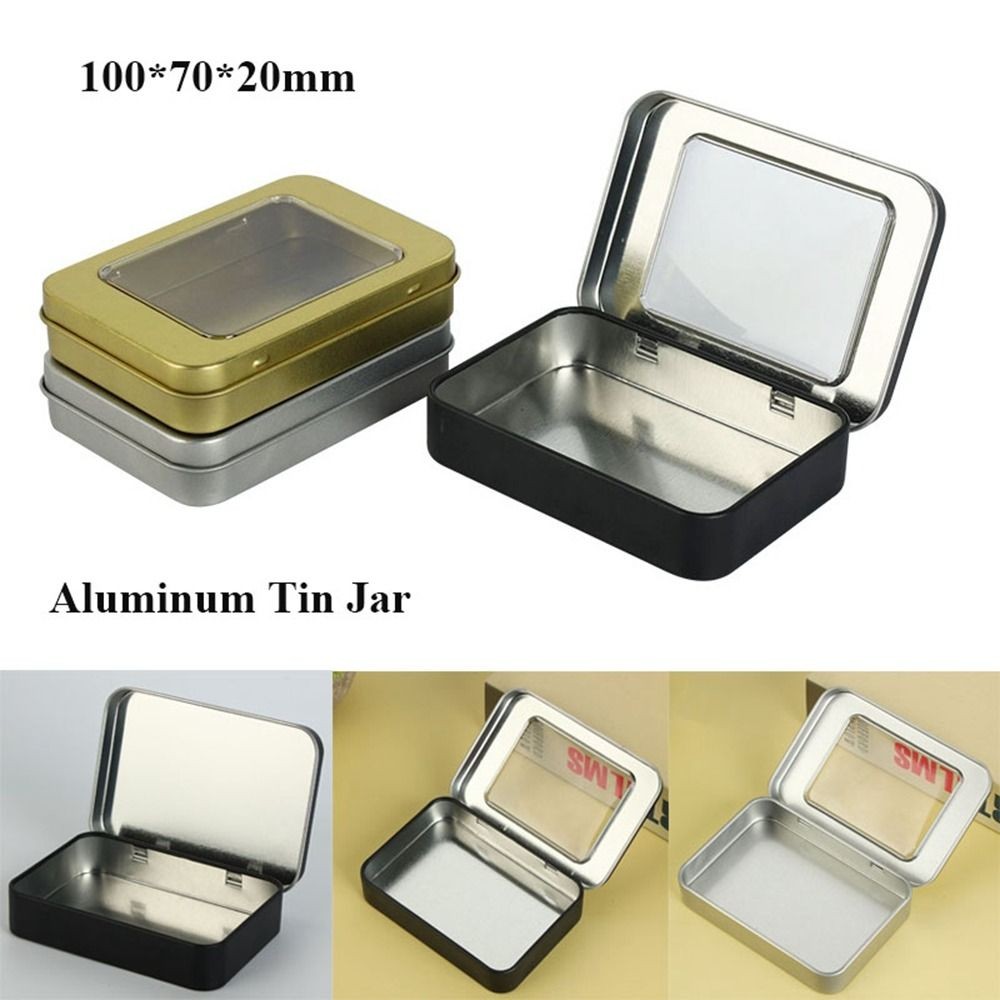 Aluminum Tin Jar - Refillable Containers for Cream, Balm, Nail, Candle, Cosmetic, and More