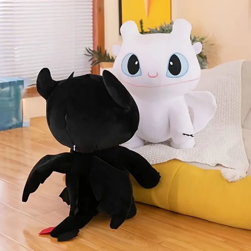1pc Cute Cartoon Plush Toy - Soft Polyester Stuffed Animal Pillow for Sofa Decor, Available in White/Blue/Yellow/Black