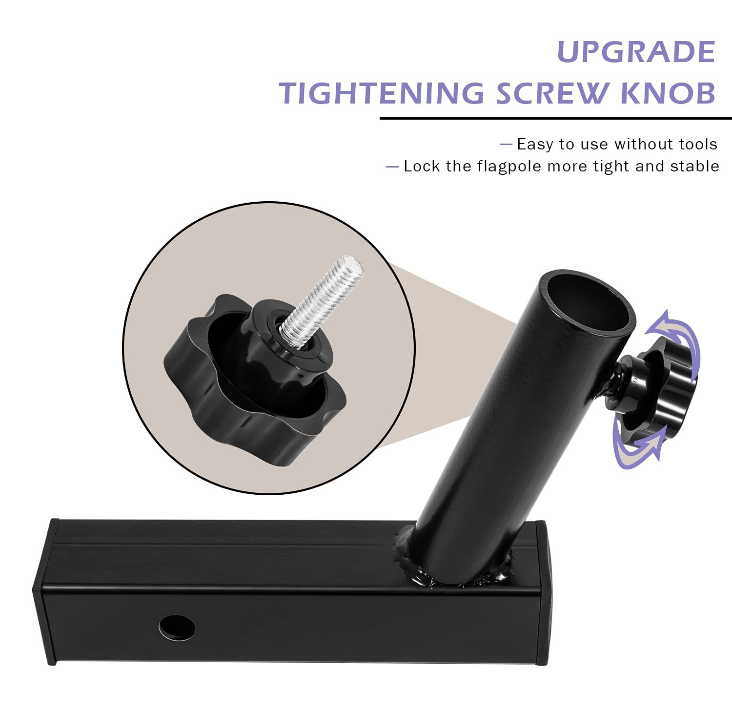 Trailer Suspension Flagpole Bracket