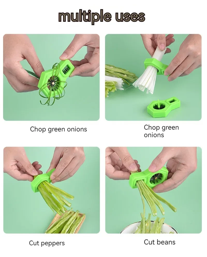 Creative Stainless Steel Onion Cutter Plum Blossom Maker Kitchen Cutting Tool