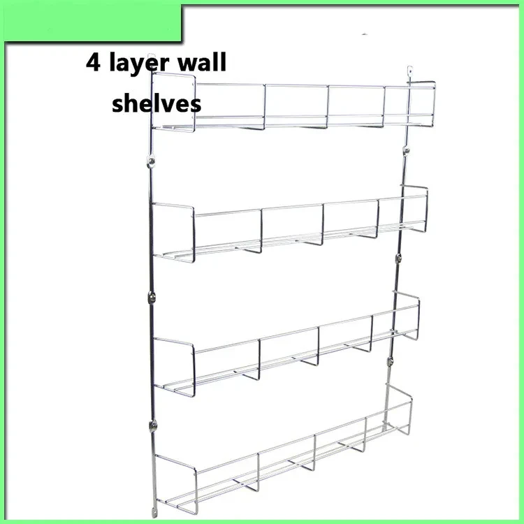 Hot Sale Iron Wire Electroplating Multi-layer Removable Kitchen Spice Rack