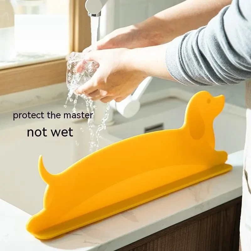 Sausage Dog Kitchen Splash-proof Water Water Stop Sheet Suction Cup