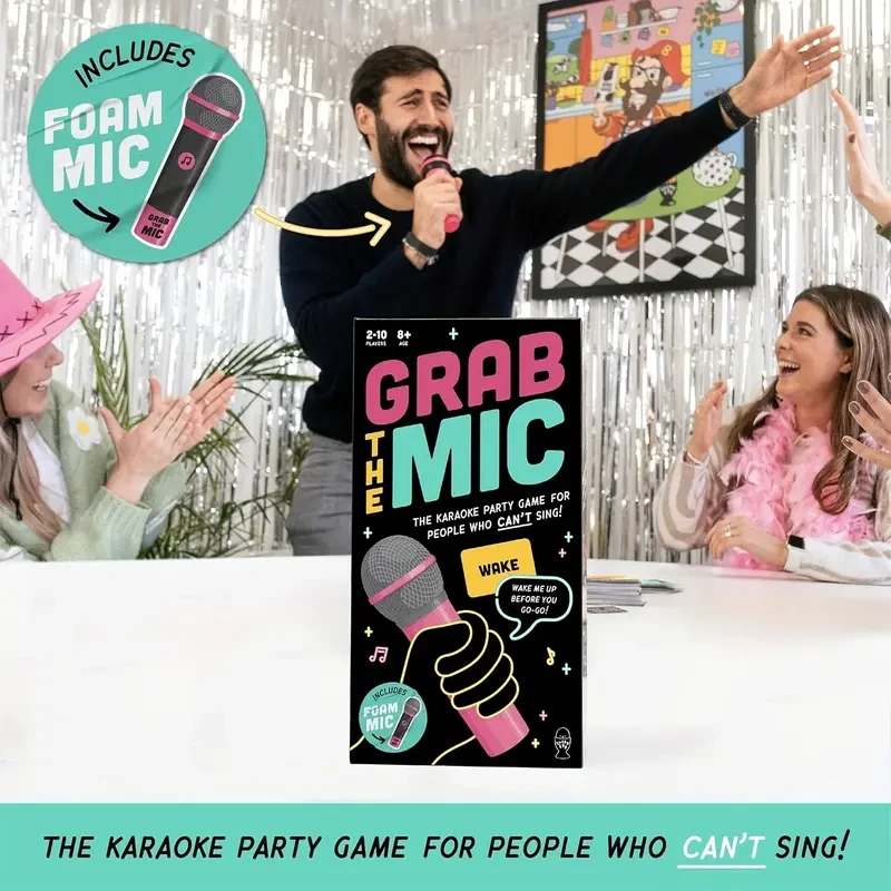 Lucky Egg Exciting Grab The Mic - The Family Karaoke Game