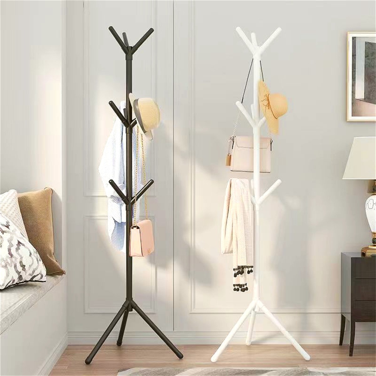 Clothes and Hats Rack Vertical Tree Branch Shape Holder
