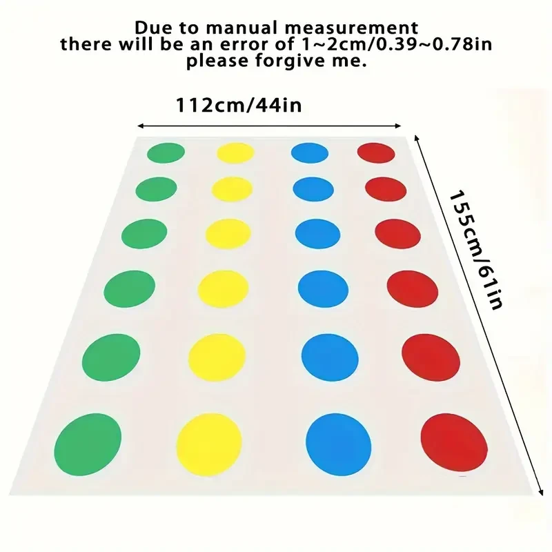 1pc Classic Twister Family Gathering Game