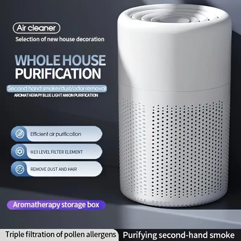 USB HEPA Air Purifier with Aromatherapy