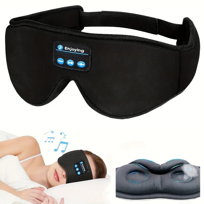 Sleep Mask With wireless Headphones Sleep Headphones wireless Sleep Mask Sleeping Headphones For Side Sleepers Best Gift And Travel Essential