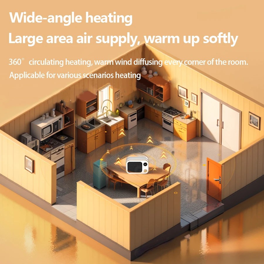 New 1200W Portable Electric Heater  Space Heater with LED Display