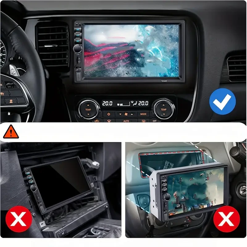 Bileeko Touch Screen Double Din Car Stereo