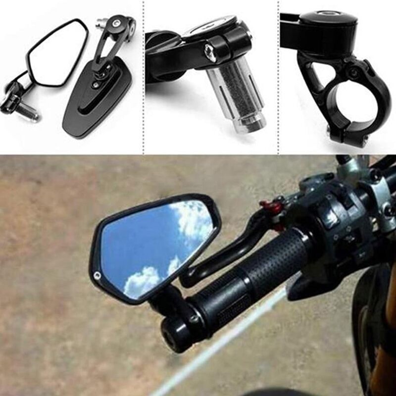 Motorcycle Bar End Mirrors Motorbike Rearview Mirror