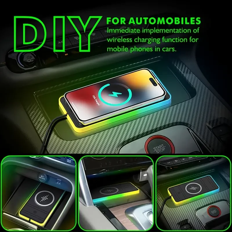 RGB Colorful Car Wireless Charger