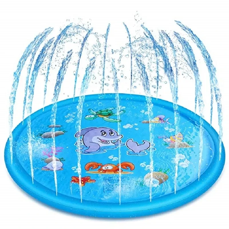 Durable Children's Water Spray Pool Mat Splash Sprinkle Play Pad Mat