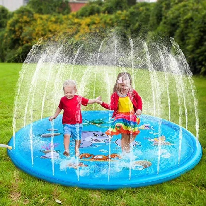 Durable Children's Water Spray Pool Mat Splash Sprinkle Play Pad Mat