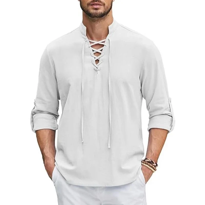 Men's Shirt Modern Casual Portal Premium Linen Hemp Material