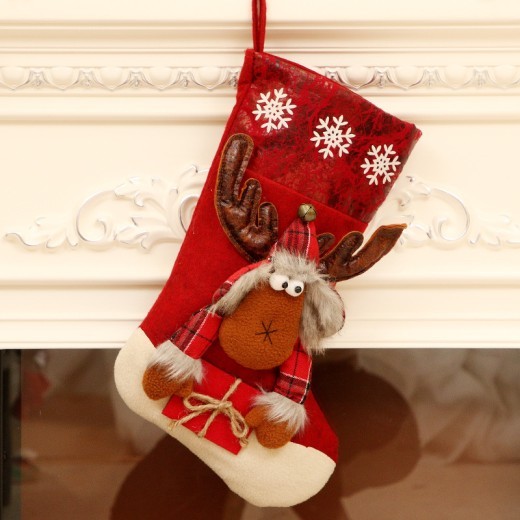 Christmas socks gift bag