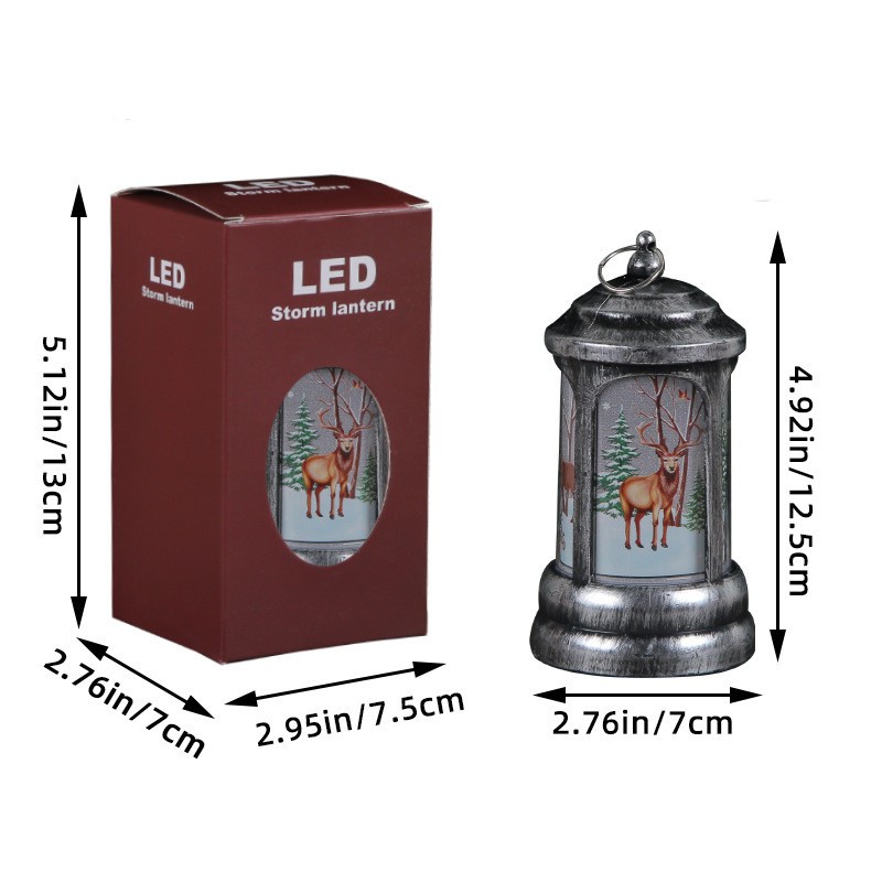 Christmas Portable Small Oil Lamp Decorations Gift