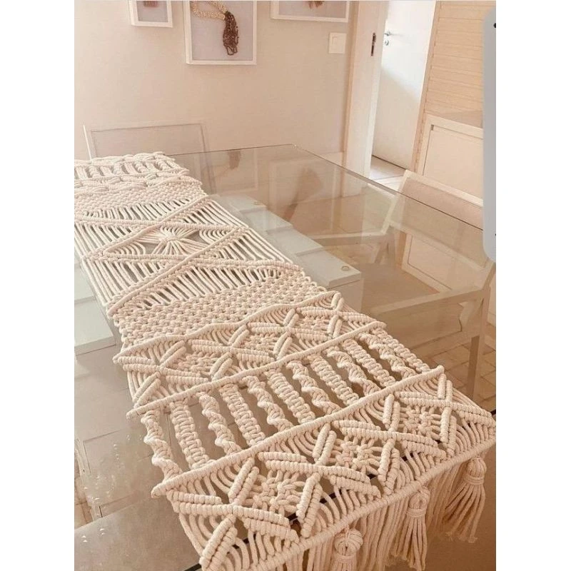 Macrame table runner