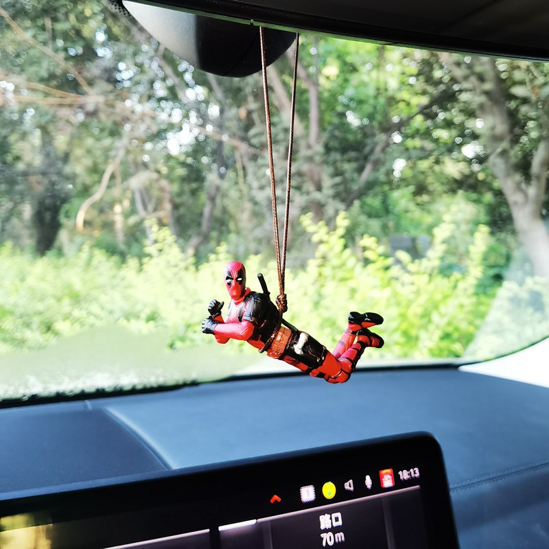 Deadpool 2 Action Figure Marvel X-Men Swing Posture Anime Doll Car Charm