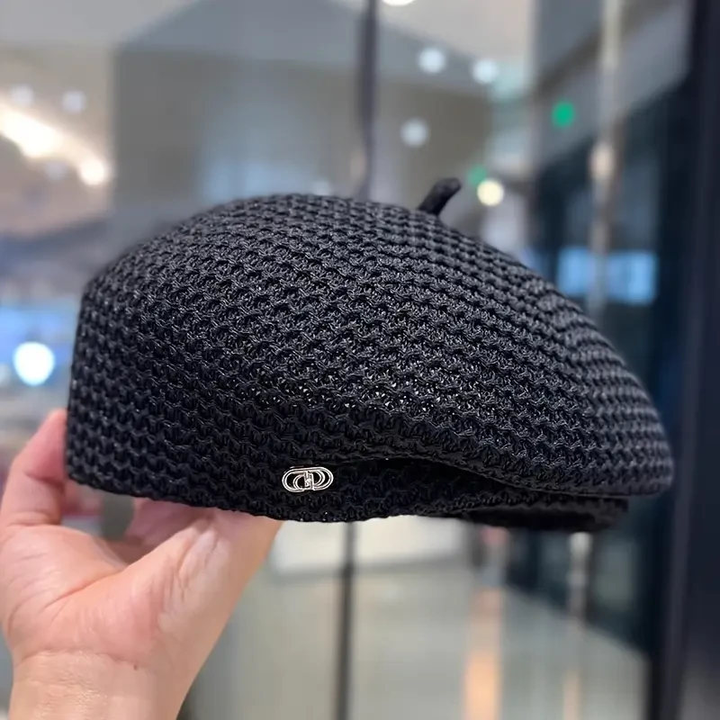 Men's Breathable Pleated Beret Cap