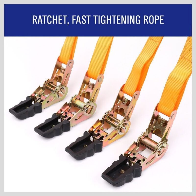 Ratchet Tie Down Strap Motorcycle Packing