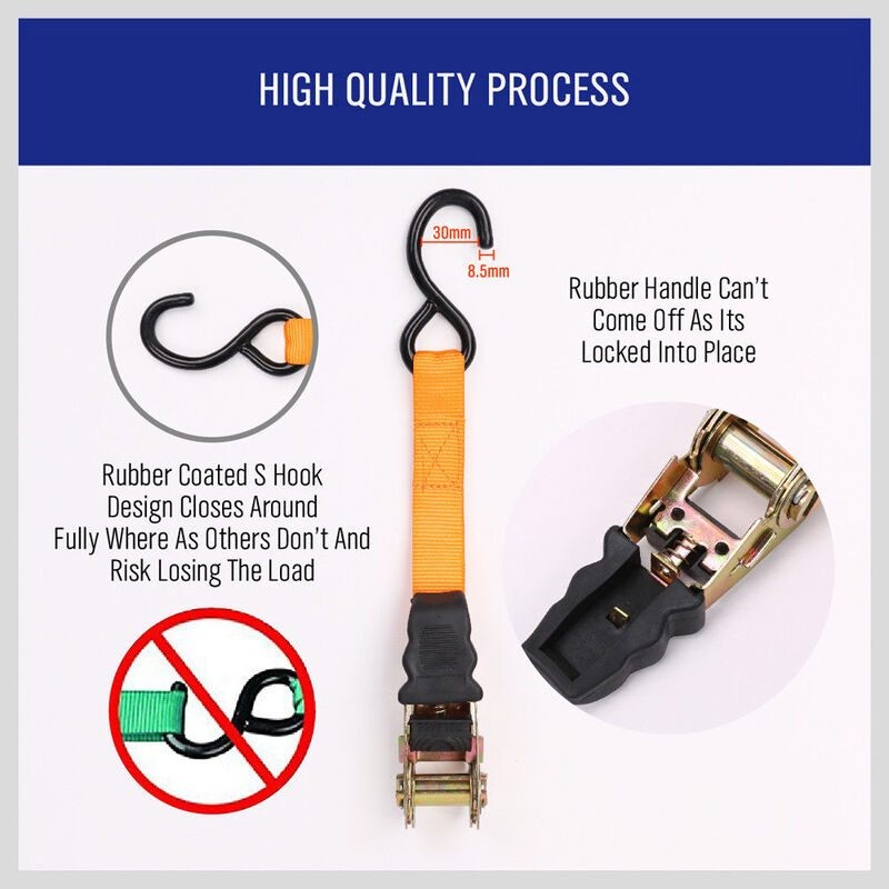 Ratchet Tie Down Strap Motorcycle Packing