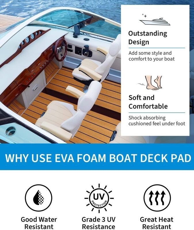 Boat Decking Mat Deluxe Marine Yacht Flooring Sheet