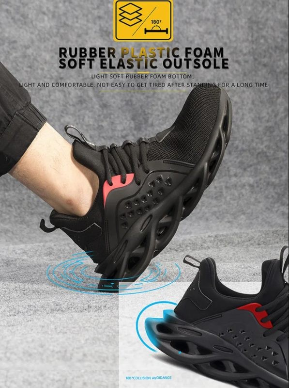 Steel Toe Shoes Work Boots Safety Sneakers Puncture Proof Waterproof Size 46