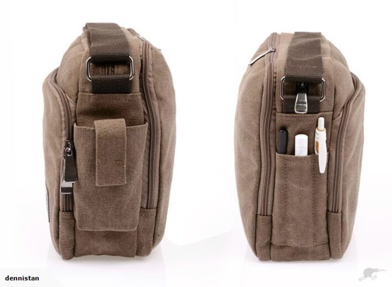 Mens Multi Function Shoulder Bag -Brown