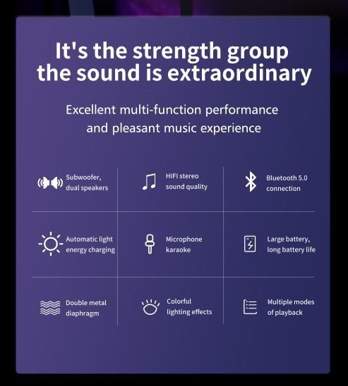 Speaker, Zealot P2, 40W, 8000mAh, With Wire Microphone,