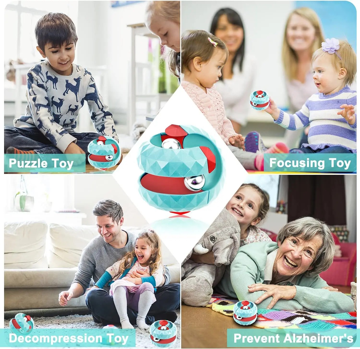 Decompression Toy Children Orbit Ball Cube Anti-Stress Sensory Toys