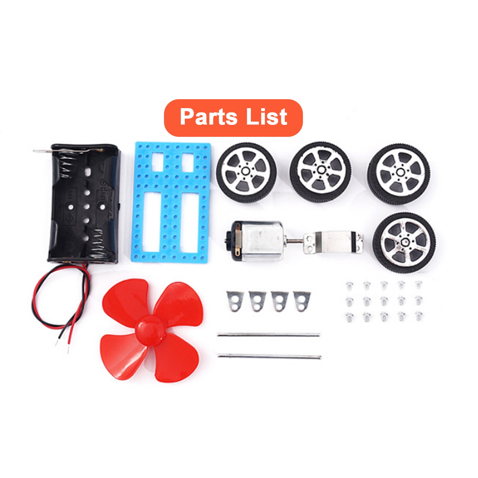 DIY Wind Power Car Assemble Science Model Kit Educational STEM Toy