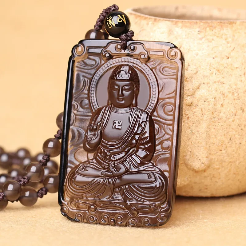 Obsidian Guardian Pendant