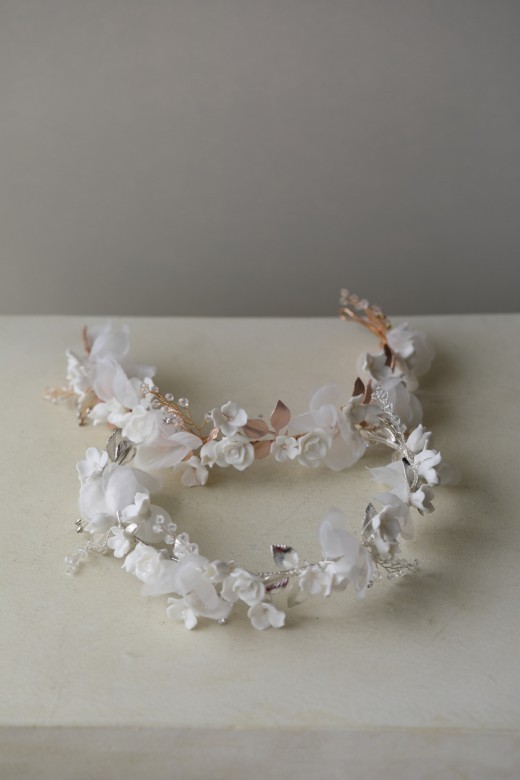 Women's Fashion Ceramic Flower Hair Band