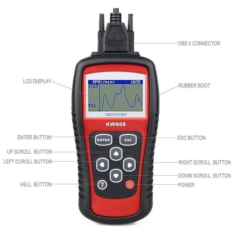 MS509 CAN OBD2 Scanner Code Reader