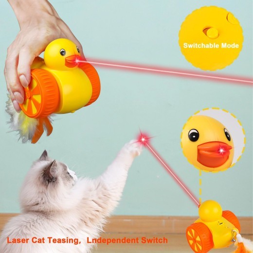 Funny Cat Smart Laser Cat Toy USB Charging Mobile Multi-replacement Head Calls