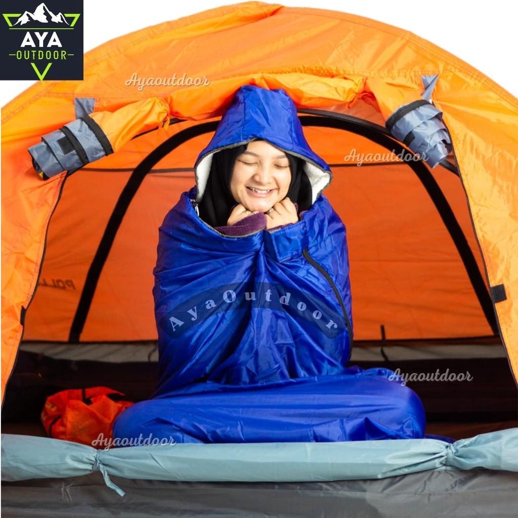 Sleeping Bag Polar Fleece Outdoor Sleeping Bag Polar Fleece Thick Summit Series Soft Warm Camping