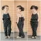 Fashion Summer Kids Girls Clothing Sets Cotton Sleeveless Polka Dot Strap Girls Jumpsuit Clothes Sets Outfits Children Suits