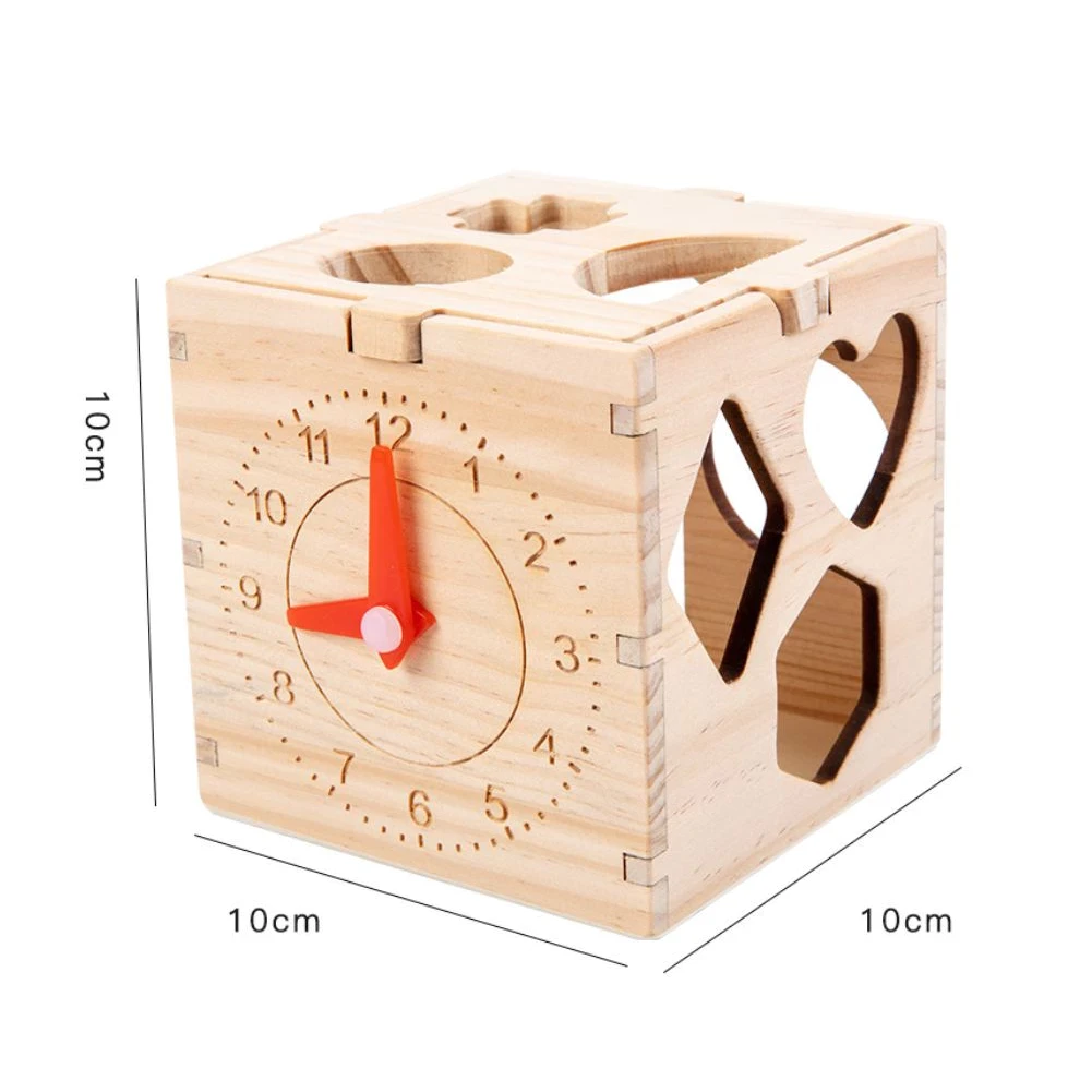 MK907 Toy Education Wooden Motorcycle Puzzle Geometry Wooden 3D Toy Box