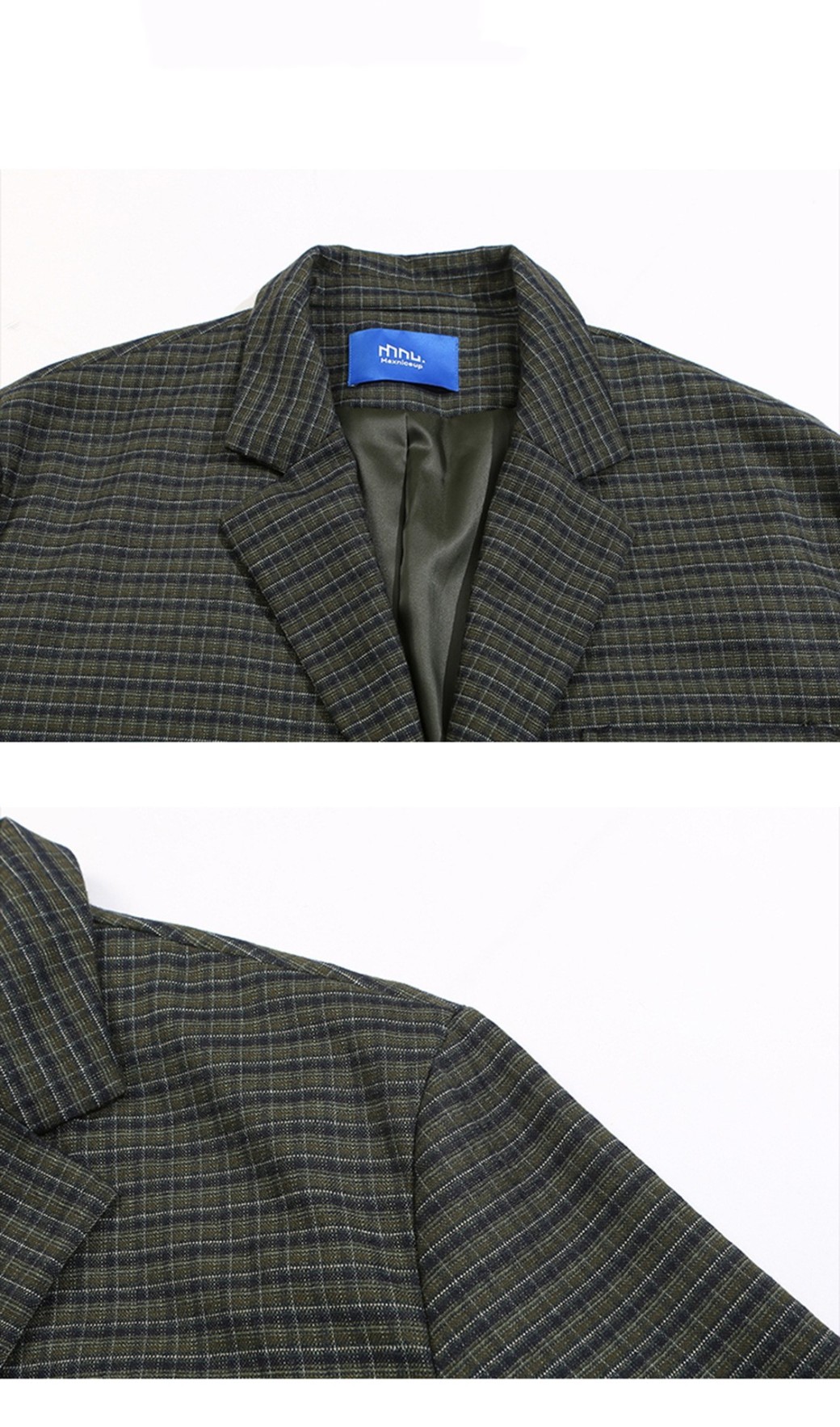 College Style Fine Plaid Suit