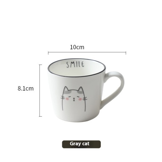 Ceramic Cup Breakfast Creative Drinking Water Couple Mark Kitchen Gadgets