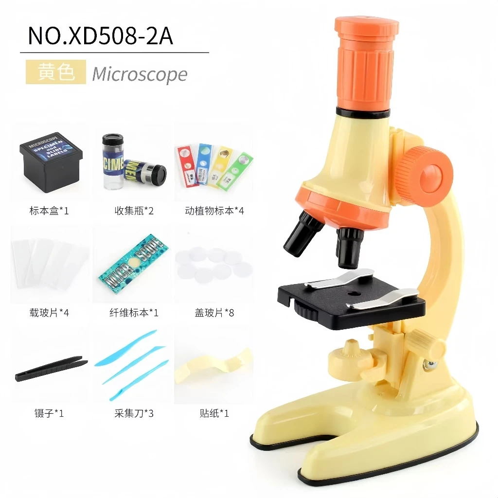 24H1200X Microscope Biology Toys Microscope LED Kit Lab Home School Educational Science Toys for Kids/Educational Toys