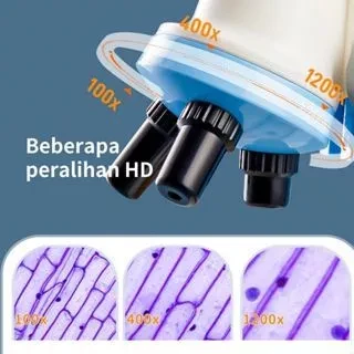 24H1200X Microscope Biology Toys Microscope LED Kit Lab Home School Educational Science Toys for Kids/Educational Toys