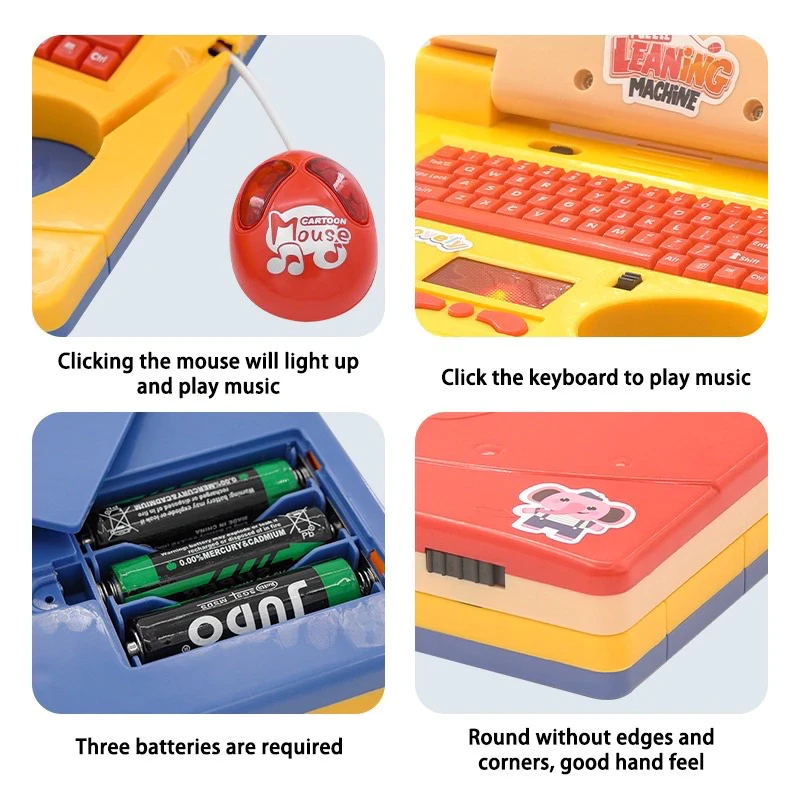 Children's Laptop Toys Learning Aids Learning Machine Notebook Laptop Educational Toys for Children Mini Toy Laptops